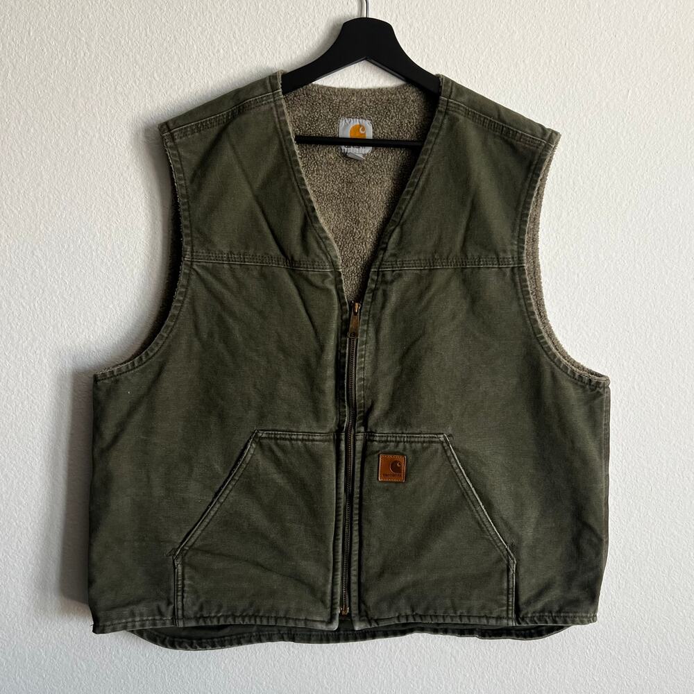 Carhartt V26 Arg Green Work Wear Vest